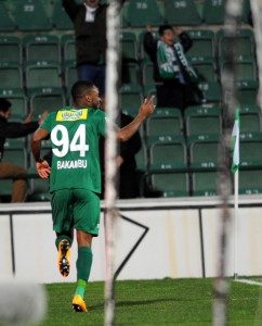 ZİRAAT TÜRKİYE KUPASI BURSASPOR: 1 - CENTONE KARAGÜMRÜK: 0 (İLK YARI)