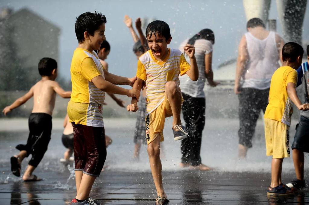 Bursa'da eğlenceli serinlik