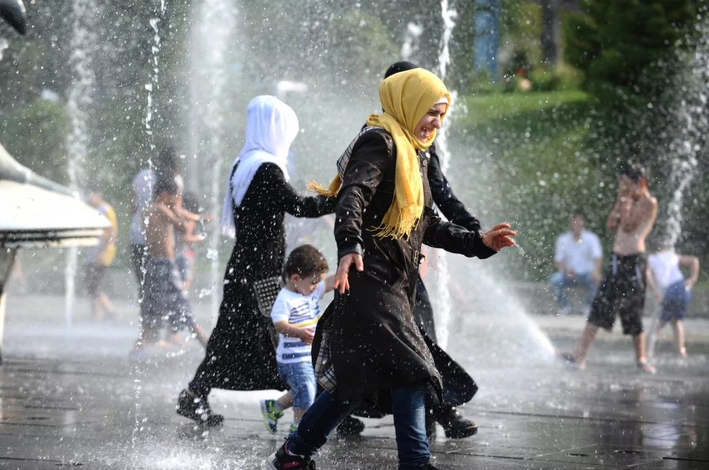 Bursa'da eğlenceli serinlik