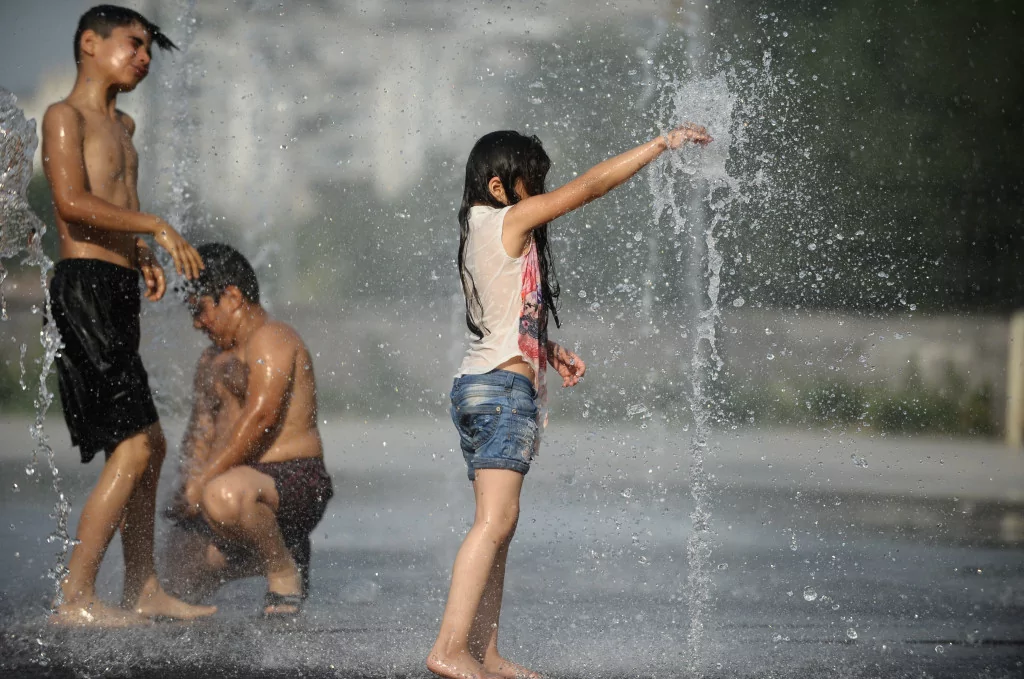 Bursa'da eğlenceli serinlik