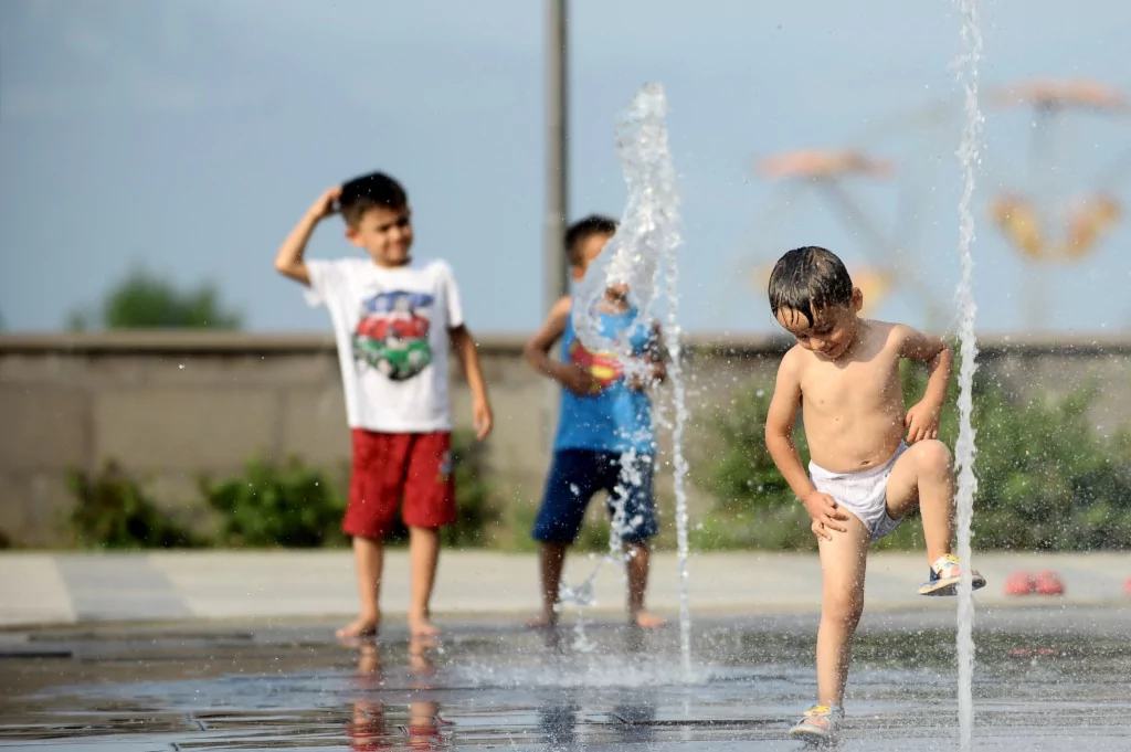 Bursa'da eğlenceli serinlik