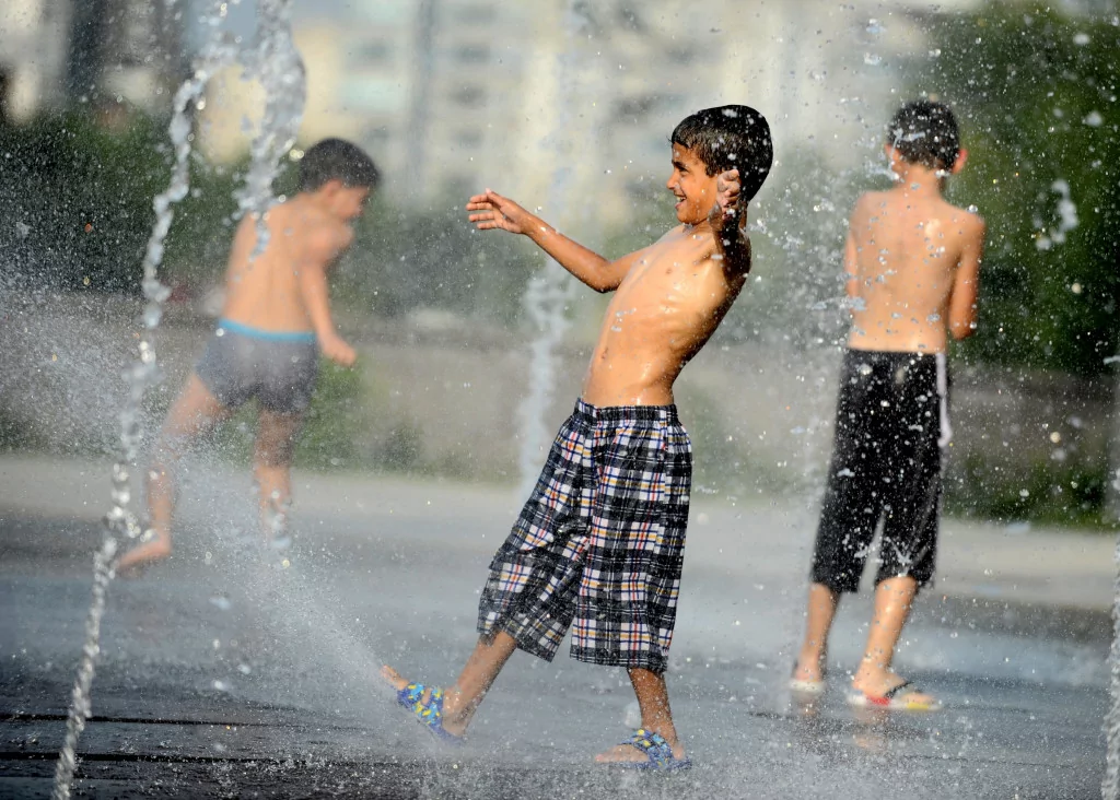 Bursa'da eğlenceli serinlik