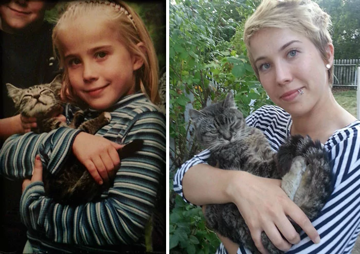 Çocukluk fotoğraflarını yeniden canlandırmak