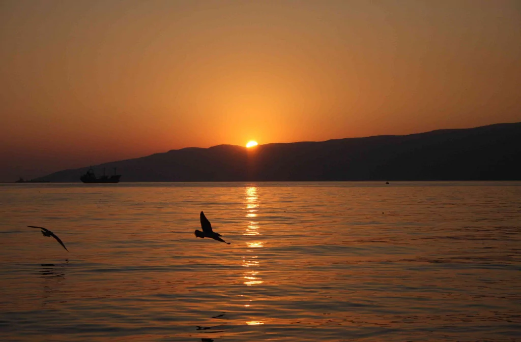 Bursa'da gün batımının muazzam görüntüleri