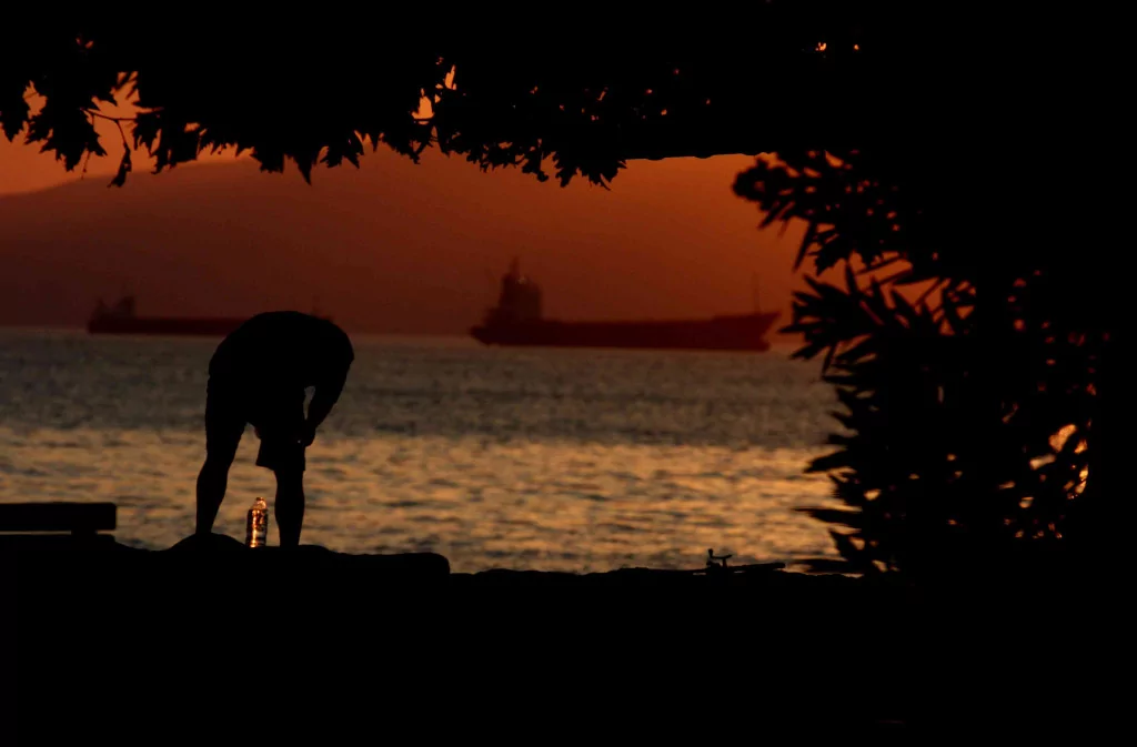 Bursa'da gün batımının muazzam görüntüleri