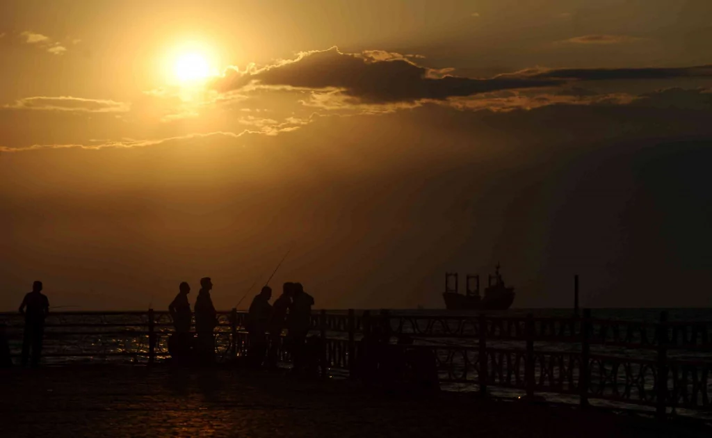 Bursa'da gün batımının muazzam görüntüleri
