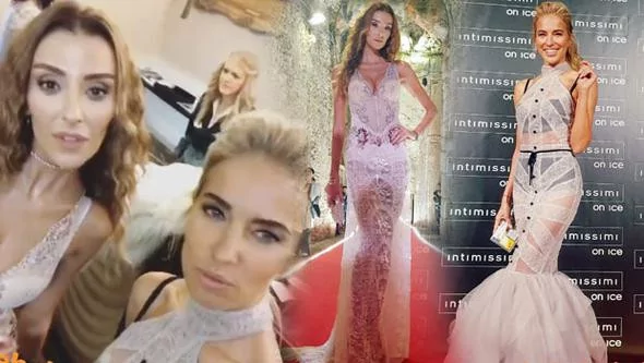 Burcu ve Özge'den transparan şov!