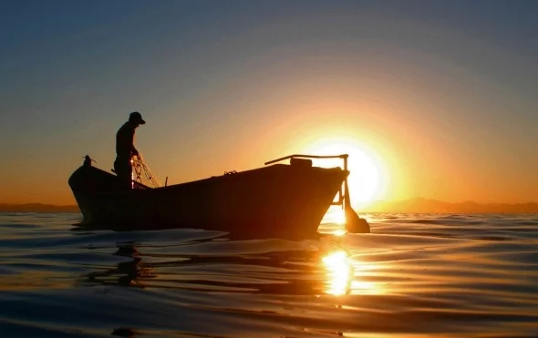 Beyşehir'de büyüleyen gün doğumu