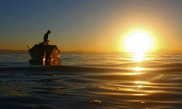 Beyşehir'de büyüleyen gün doğumu