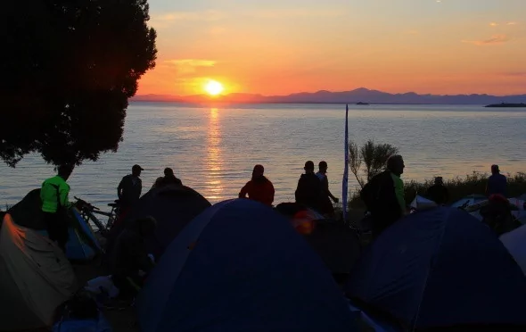 Beyşehir'de büyüleyen gün doğumu