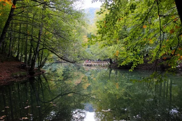 Yedigöller'in büyüleyen sonbahar manzarası