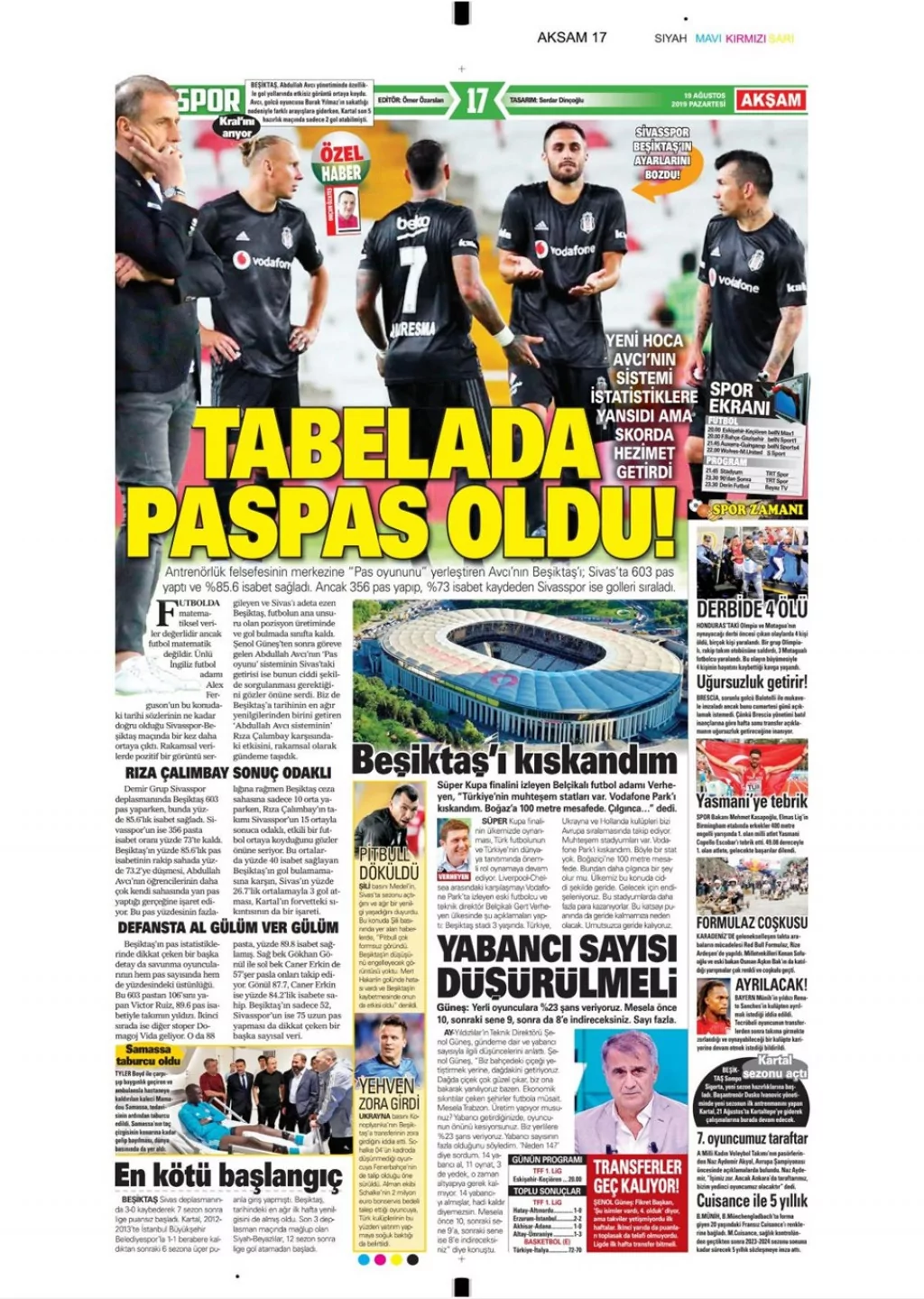 İşte günün spor manşetleri!