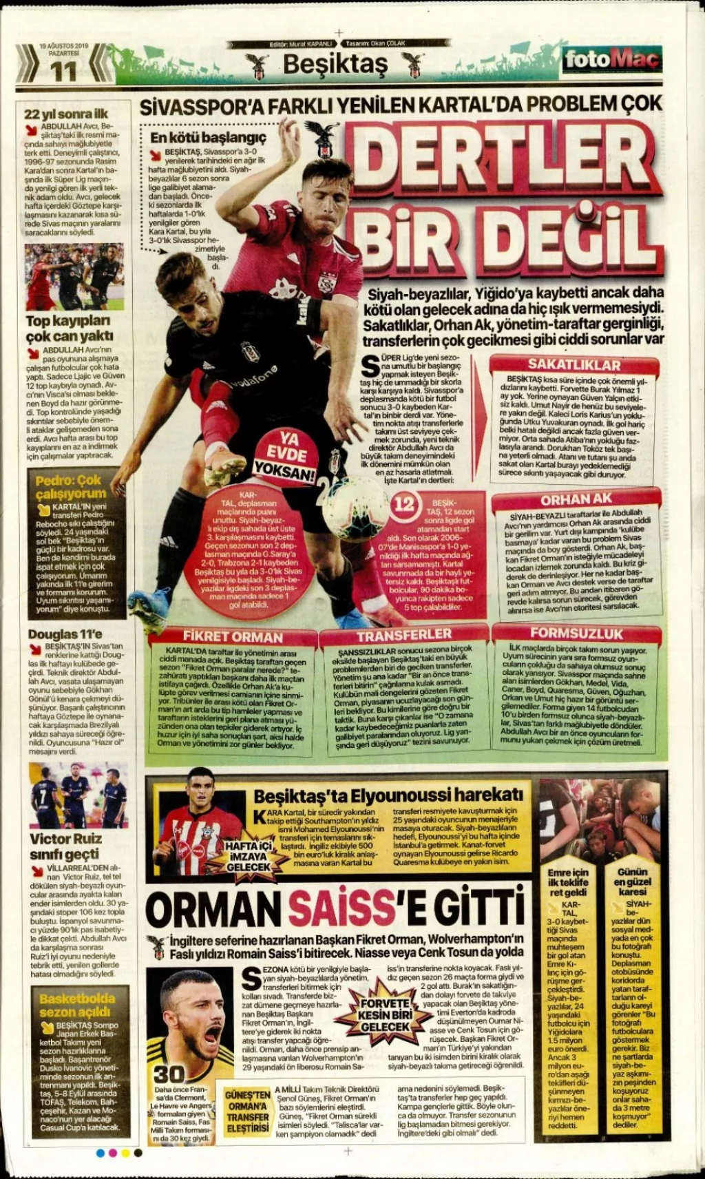 İşte günün spor manşetleri!