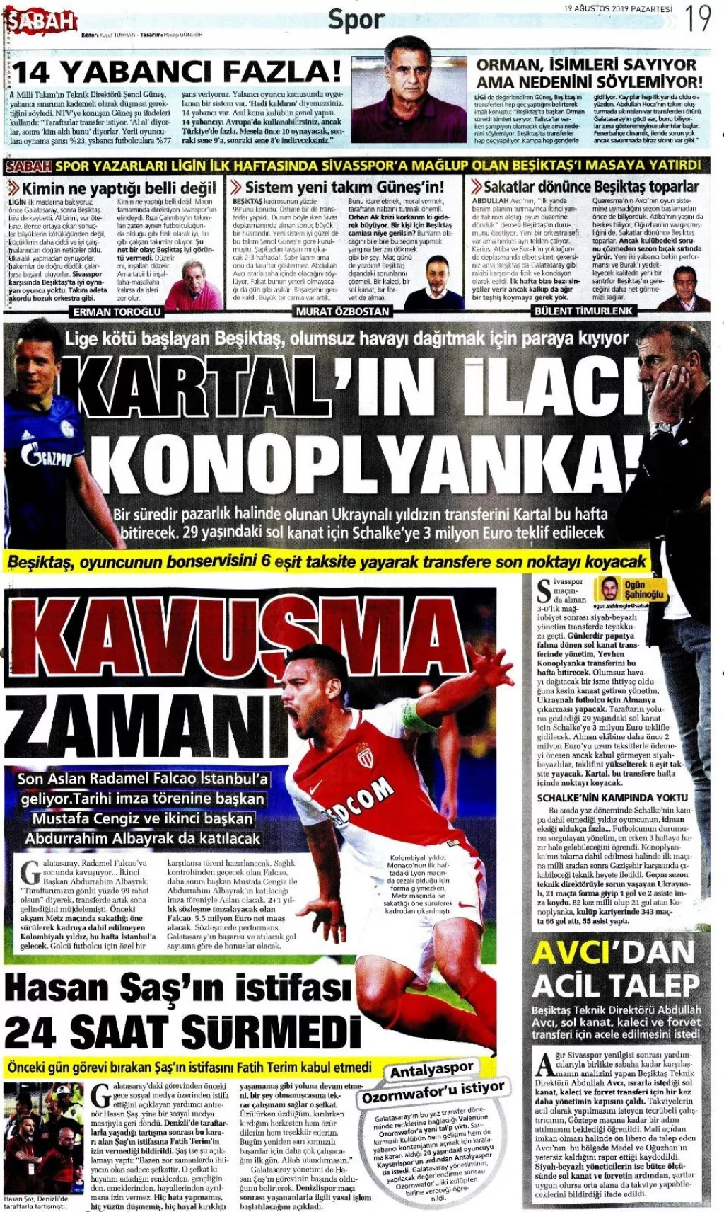 İşte günün spor manşetleri!