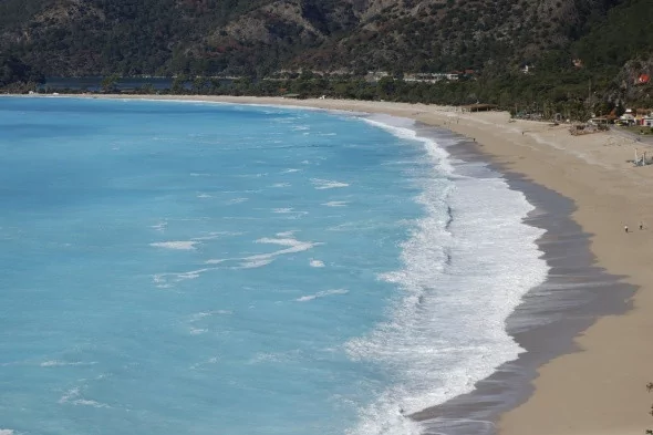 Denizin rengi görenleri hayran bıraktı