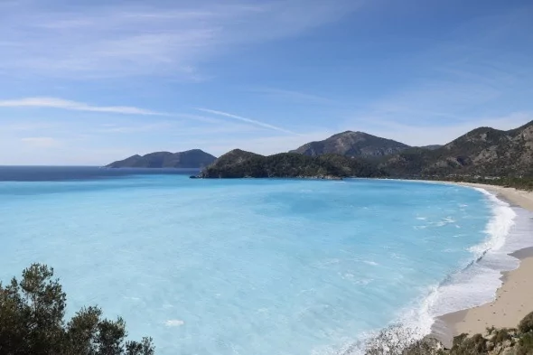 Denizin rengi görenleri hayran bıraktı