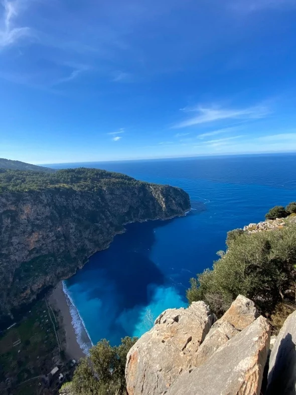 Denizin rengi görenleri hayran bıraktı