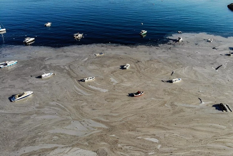 Felaketin son hali havadan görüntülendi