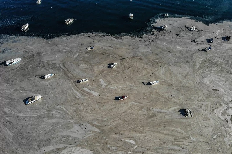 Felaketin son hali havadan görüntülendi