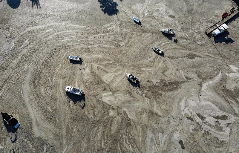 Felaketin son hali havadan görüntülendi