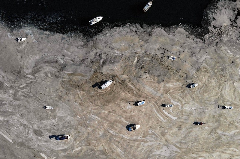 Felaketin son hali havadan görüntülendi