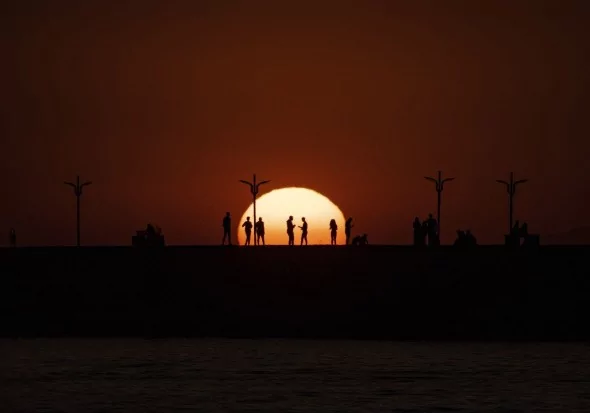 Türkiye'nin en doğusu Van'da eşsiz gün batımı