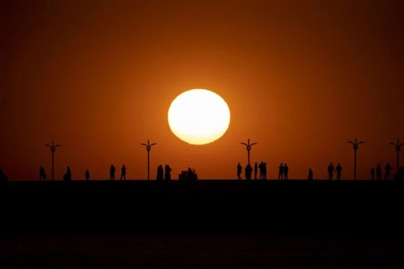 Türkiye'nin en doğusu Van'da eşsiz gün batımı