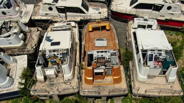 İstanbul'un deniz taksi mezarlığı