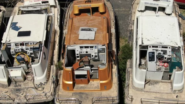 İstanbul'un deniz taksi mezarlığı