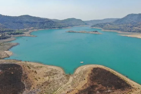 Manavgat'ta söndürülen alanlar böyle görüntülendi
