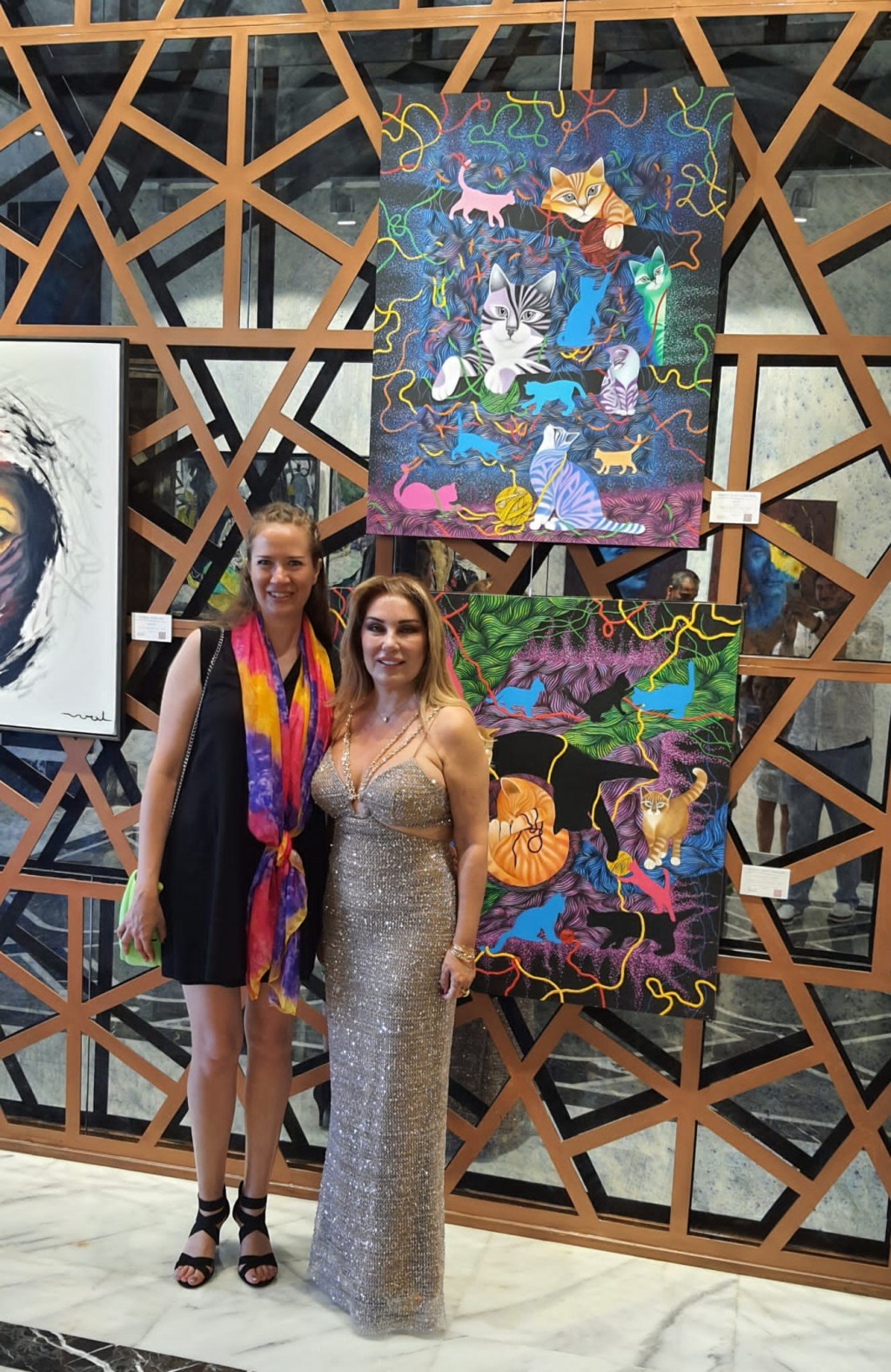 Bursalı ressam Nazlı Sakder karma sergide yer aldı