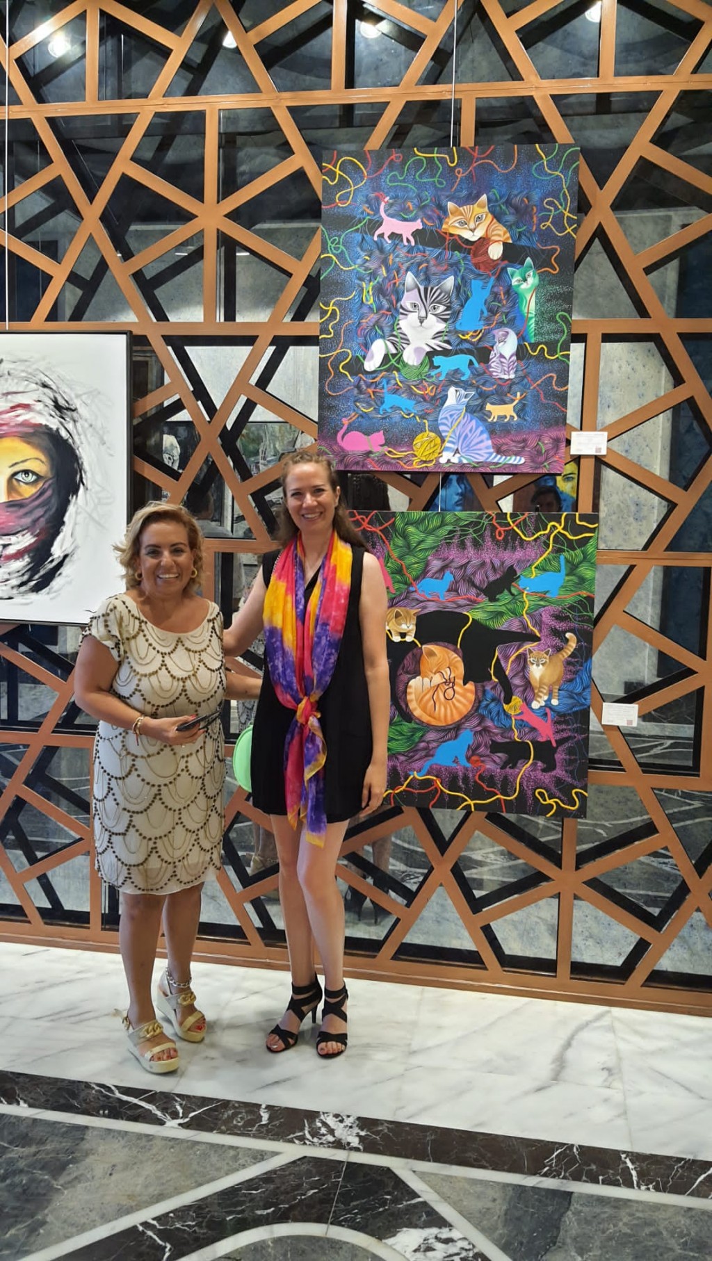 Bursalı ressam Nazlı Sakder karma sergide yer aldı