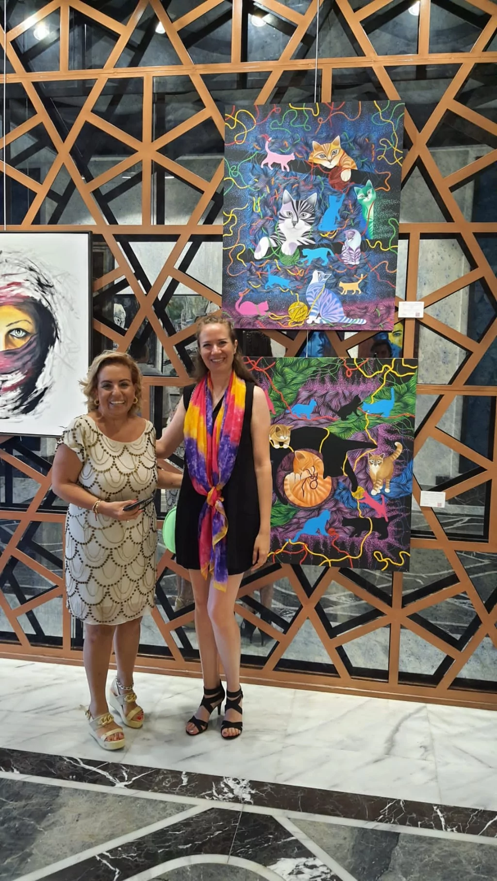 Bursalı ressam Nazlı Sakder karma sergide yer aldı