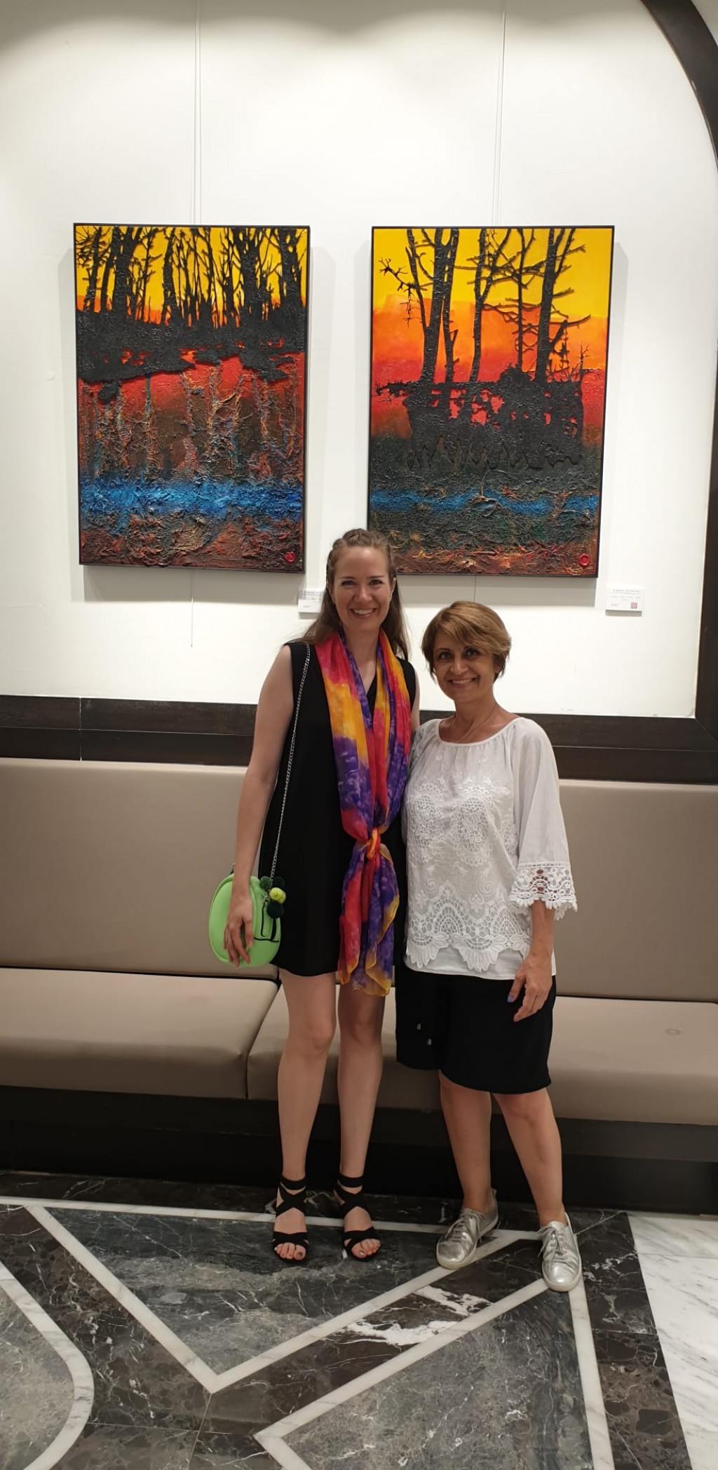 Bursalı ressam Nazlı Sakder karma sergide yer aldı