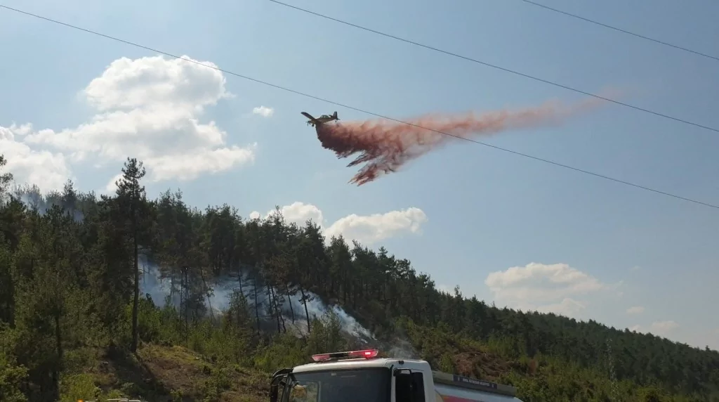 Bursa'da orman yangını için müthiş seferberlik...