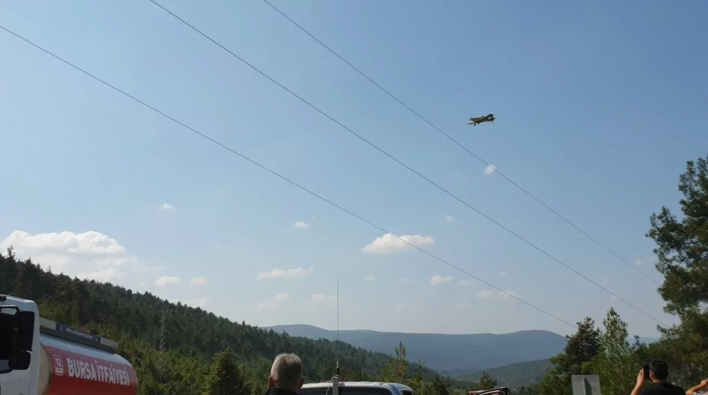 Bursa'da orman yangını için müthiş seferberlik...