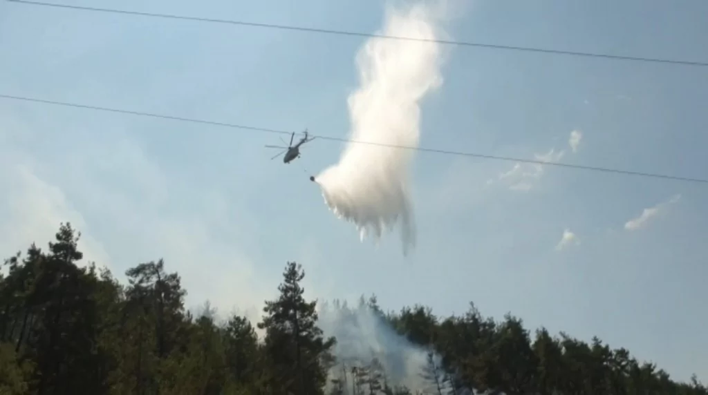 Bursa'da orman yangını için müthiş seferberlik...