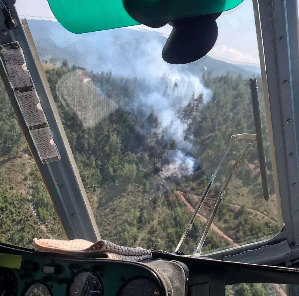 Bursa'da orman yangını için müthiş seferberlik...