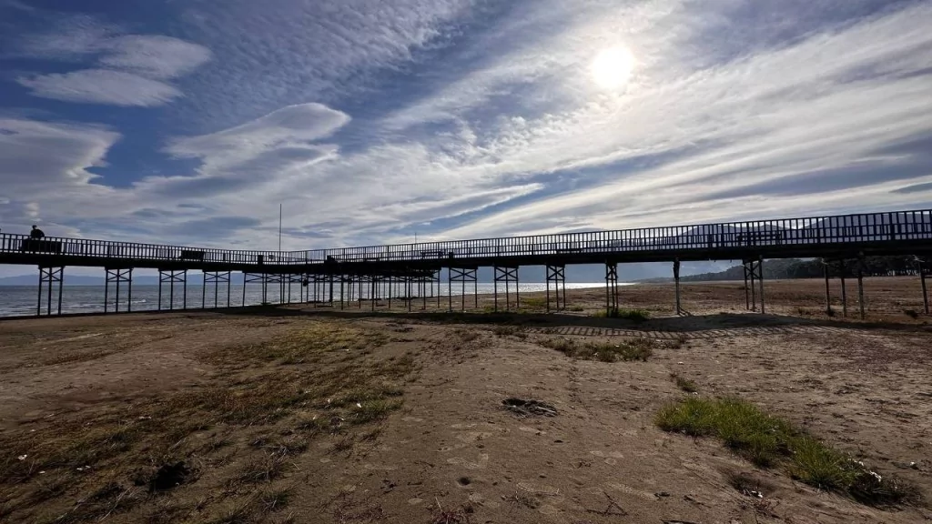 Bursa'da kuraklık alarmı! İznik Gölü 400 metre çekildi, iskele karada kaldı