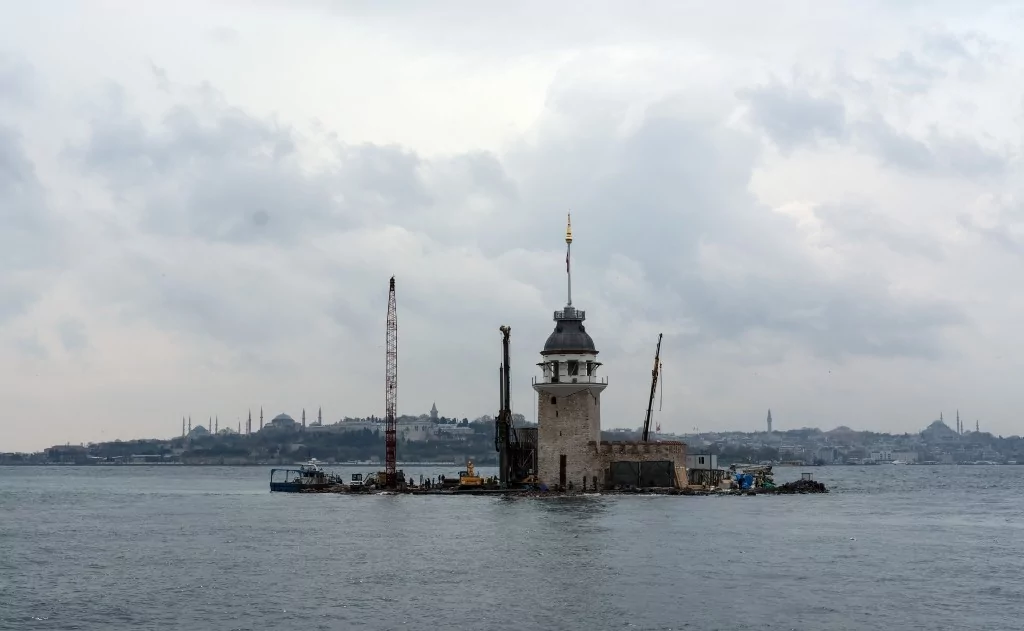 İşte restorasyon sonrası Kız Kulesi'nin yeni görüntüsü