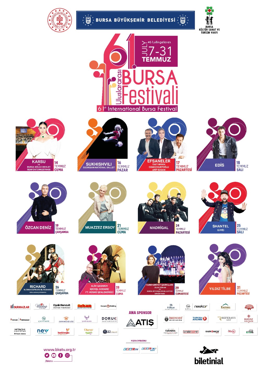 Bursa'da Festival mevsimi başlıyor