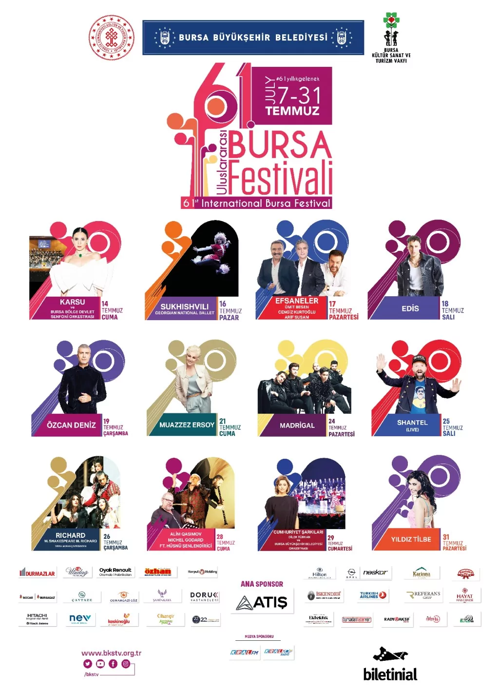 Bursa'da Festival mevsimi başlıyor