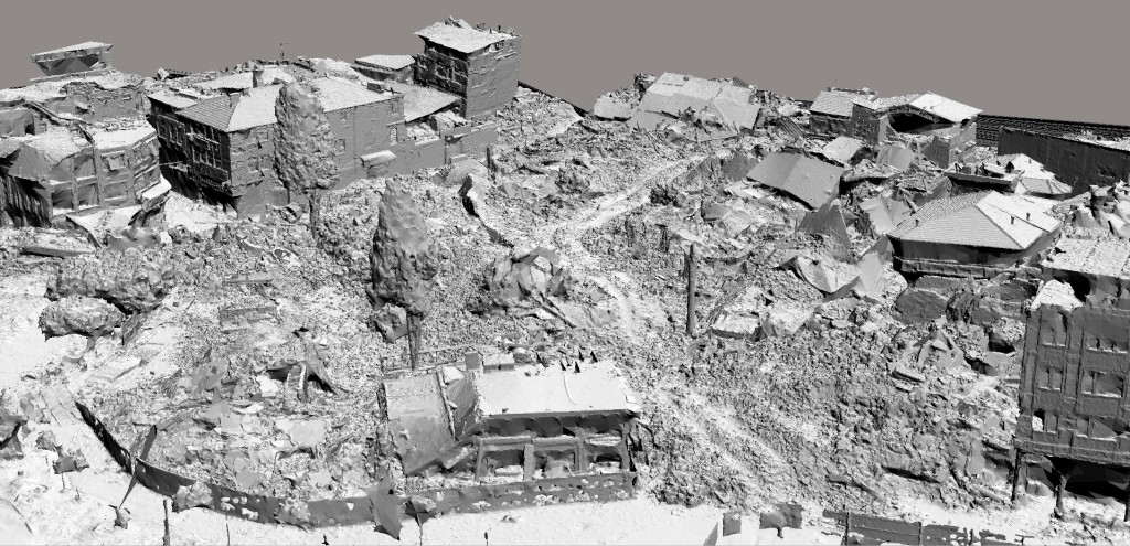 Tarihi enkazda lazerle 207 milyon nokta ölçümü