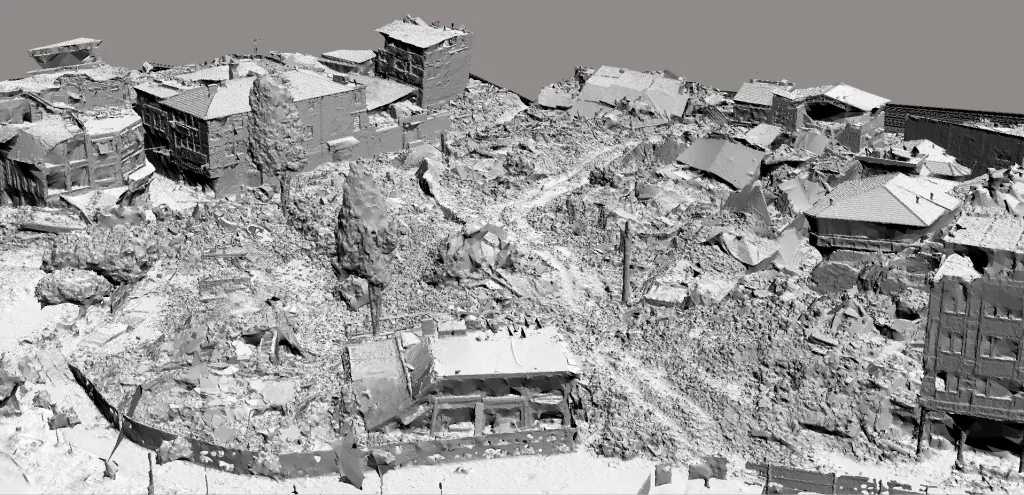 Tarihi enkazda lazerle 207 milyon nokta ölçümü