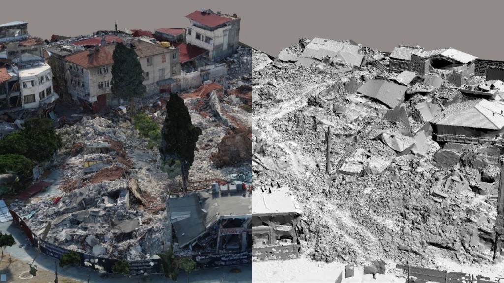 Tarihi enkazda lazerle 207 milyon nokta ölçümü