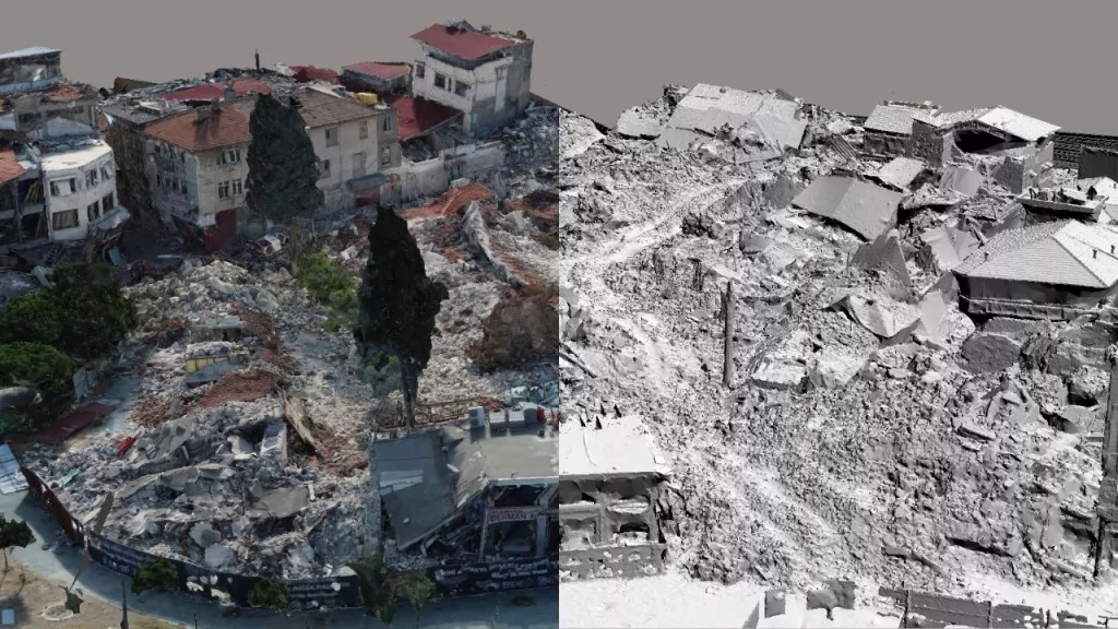 Tarihi enkazda lazerle 207 milyon nokta ölçümü