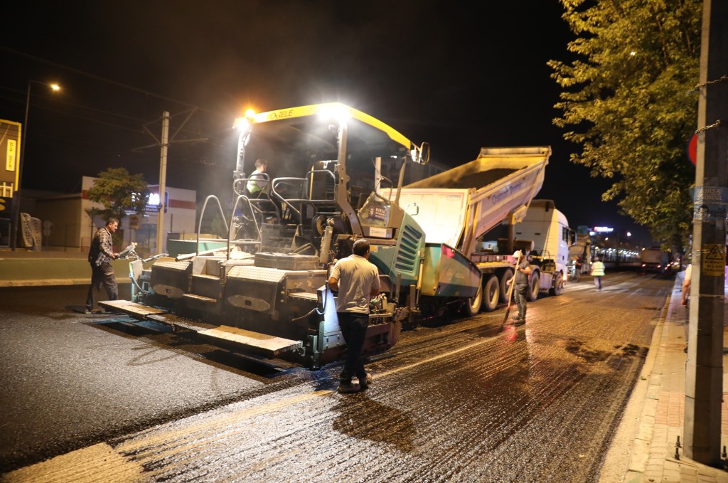 Ankara yolunda gece mesaisi