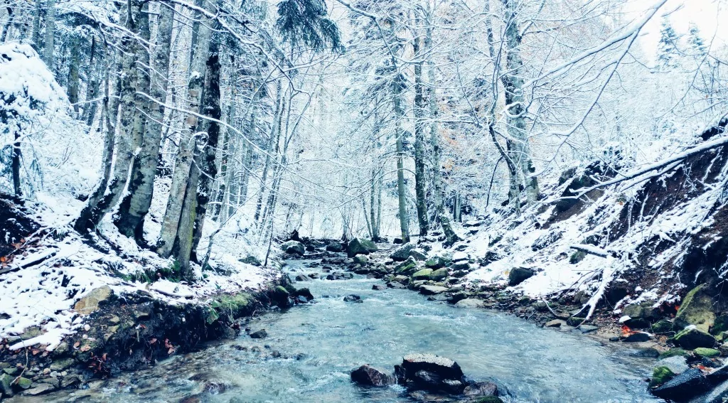 Bursa'da kar manzaraları kartpostallık görüntüler oluşturdu
