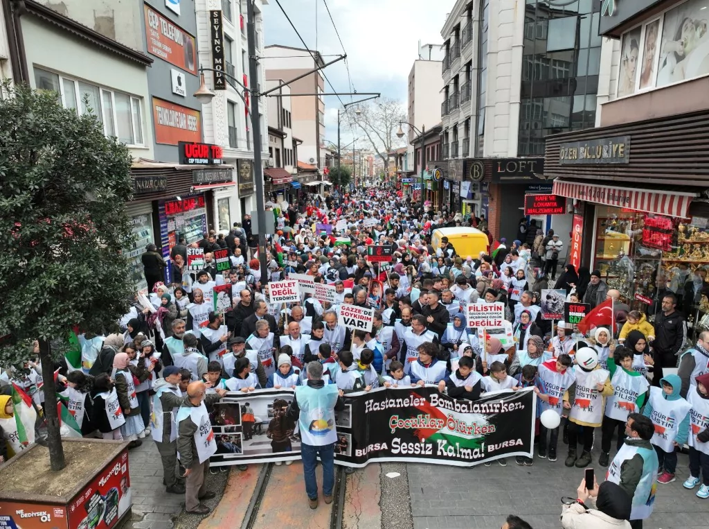 Bursa'nın çocukları Filistin için tek yürek