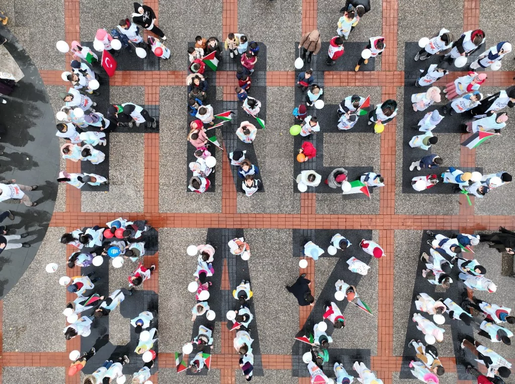Bursa'nın çocukları Filistin için tek yürek